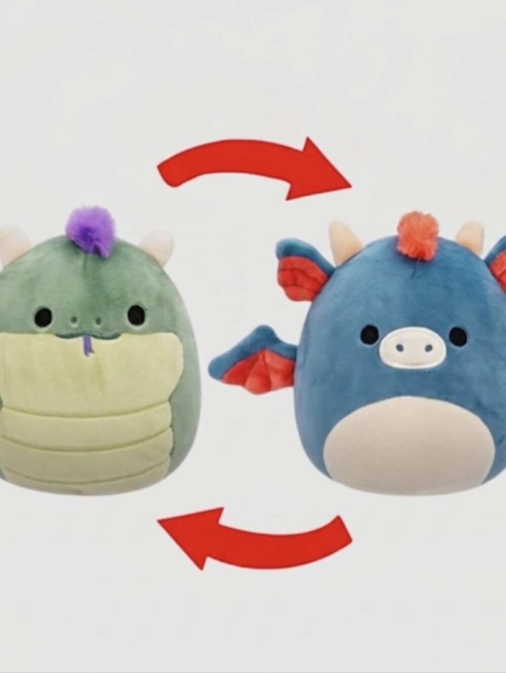 NEW Squishmallows 5" Flip-A-Mallow -  Magtus & Carin